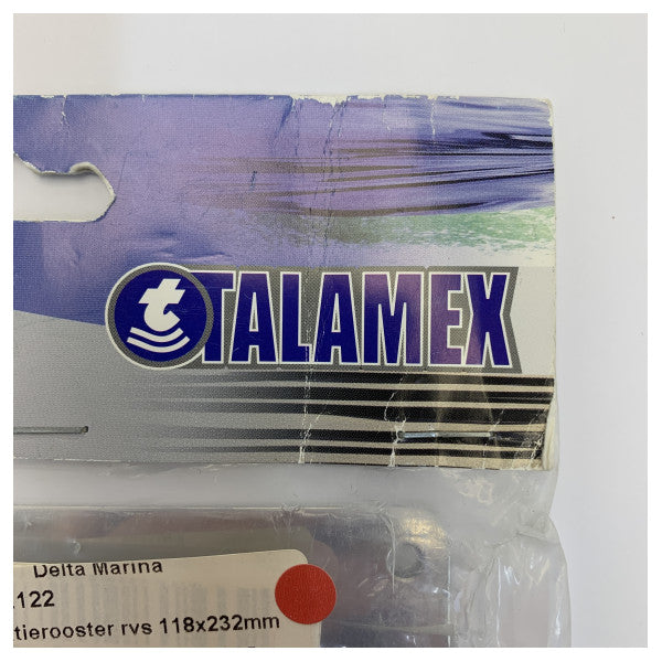Grille de ventilation en acier inoxydable Talamex 78335122 118x232mm 