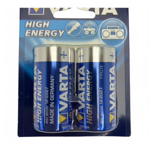 Pilas alcalinas Varta C LR14 de 1,5 V, pilas Baby, paquete de 2 