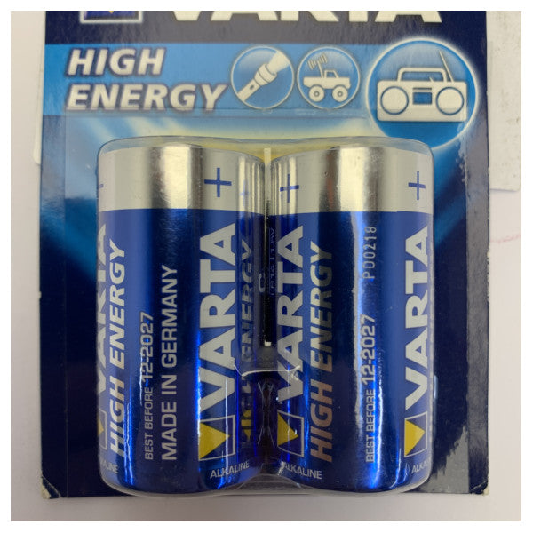 Pilas alcalinas Varta C LR14 de 1,5 V, pilas Baby, paquete de 2 