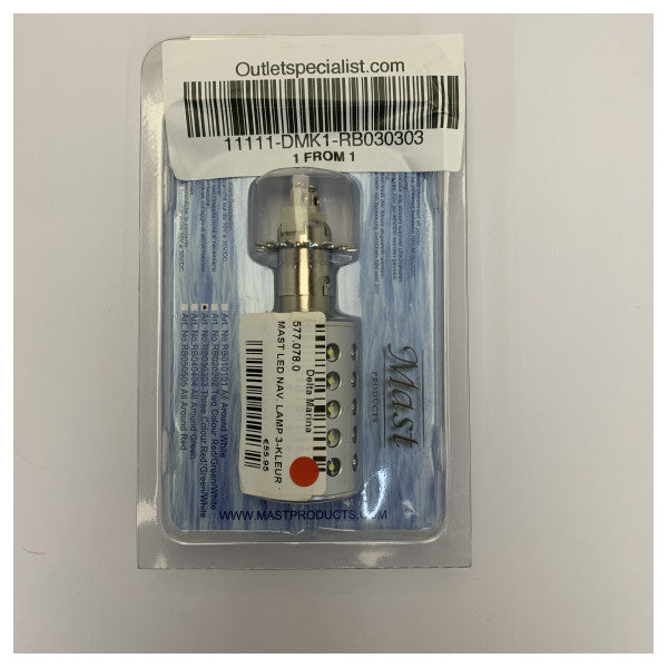Marine LED Navigations Erstatnings Lys Pære Lampe BAY15D 50 LED - RB030303 