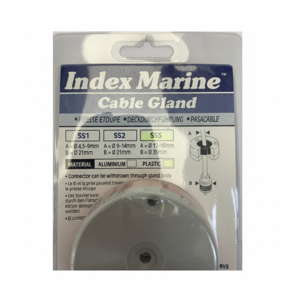Index Marine SS5 Side Entry Cable Seal - RVS Kabeldurchführung Jacht 