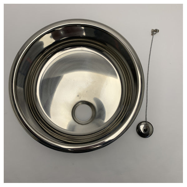 バルカLICIL30/5Lステンレススチールシンクボウル 直径30cm 容量5L 耐食性マリングレード - LICIL30/5L