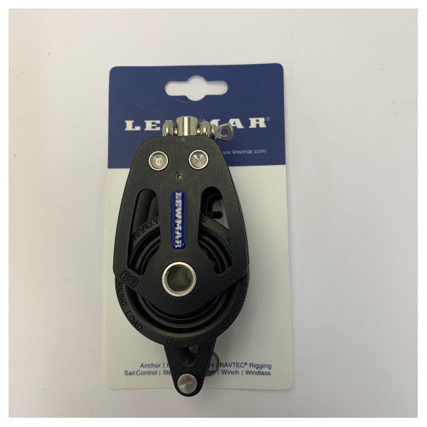 Lewmar HTX 60 mm Rigging Block Double with Becket - 29196005-HTX - Yacht Hardware 