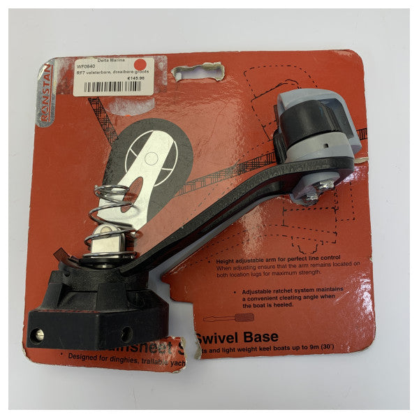 Ronstan RF7 Kääntyvä pääpuomi Cam Cleat -perusta 