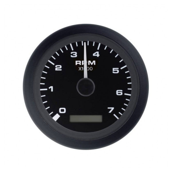 Veethree 3 inch Engine Tachometer Black 7000 RPM - 70604FE