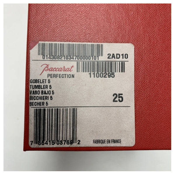 Baccarat Perfection Crystal Tumbler Set - Kestävät ja tyylikkäät lasit merenkulkuun ja jokapäiväiseen käyttöön.