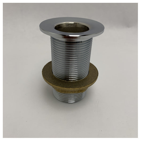 З'єднувач для зливу морської води Guidi Marine Grade 1 1/4 дюйма з хромованої латуні для кокпіта для кораблів і човнів