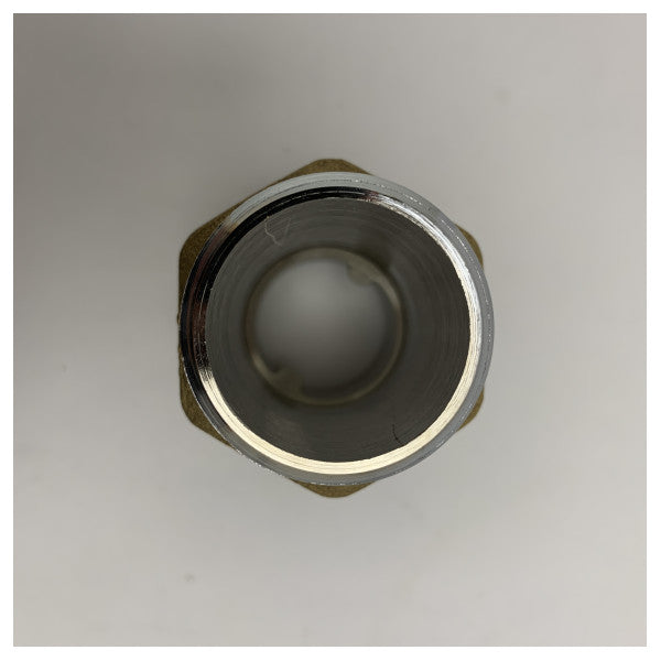 З'єднувач для зливу морської води Guidi Marine Grade 1 1/4 дюйма з хромованої латуні для кокпіта для кораблів і човнів