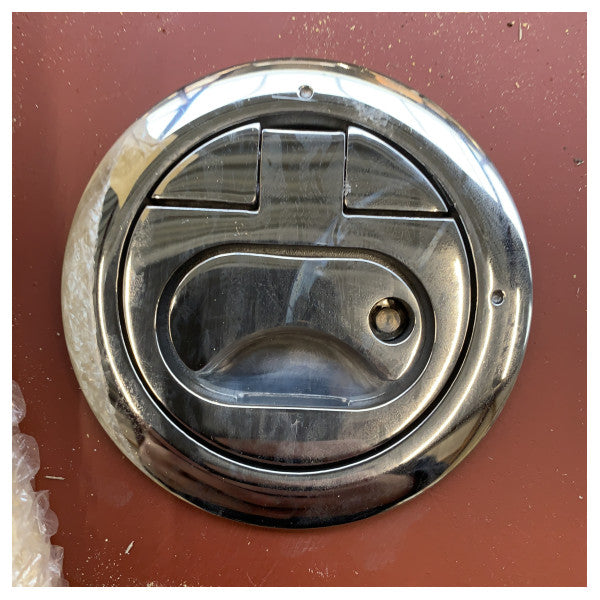 CRN Marine Grade Aluminum Flat Door 710x730x250mm with Stainless Steel Lock � Durable Weatherproof Hatch for Boats and Masts