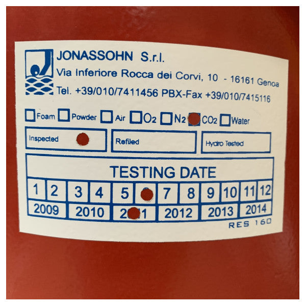 Αυτόματη πυροσβεστική συσκευή CO2 20 κιλών B - SG00272 
