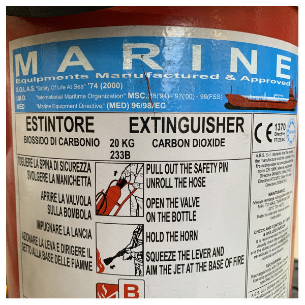 Αυτόματη πυροσβεστική συσκευή CO2 20 κιλών B - SG00272 