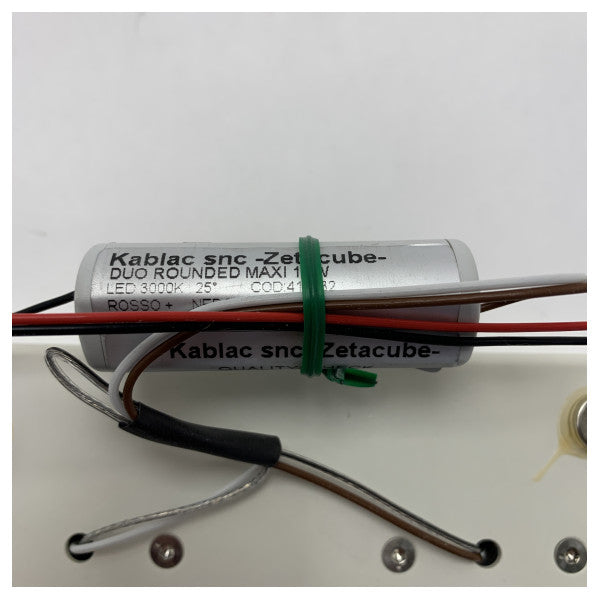 Kablac High-Quality Marine LED Light 18-32V Warm White DUO Round Maxi Lamp for Ship Lighting