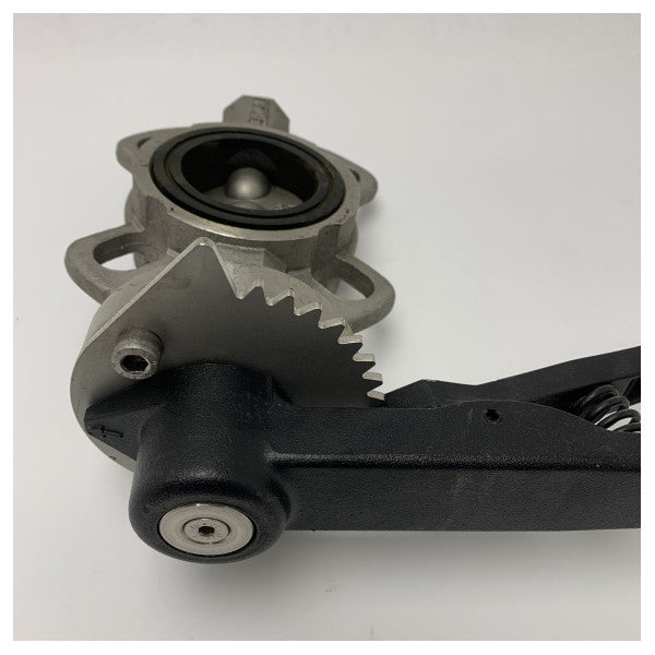 Przepustnica waflowa DN50 ze stali nierdzewnej 316 z dźwignią do zastosowań morskich