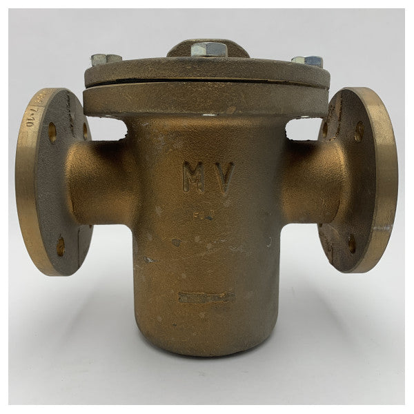 Korozyona Dayanıklı Denizcilik Uygulamaları için Denizcilik Sınıfı DN50 Bronz ve AISI Paslanmaz Çelik Sıralı Deniz Süzgeci Filtresi