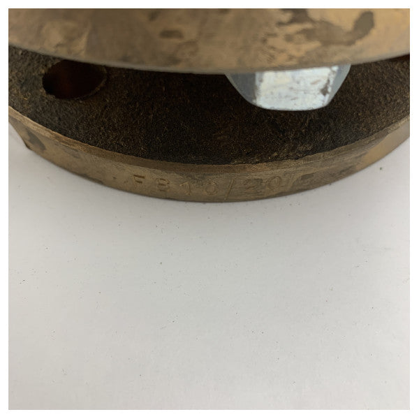 Válvula de pé de bronze e aço inoxidável DN50 de grau marinho com filtro resistente à corrosão para sistemas de bombas