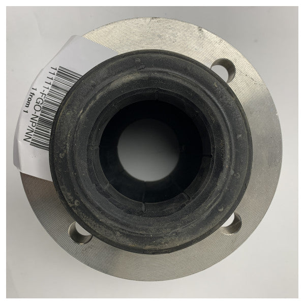 Гъвкав каучуков компенсатор DN65 PN10/16 с фланци от неръждаема стомана за потискане на вибрациите и топлинно разширение в тръбопроводни системи