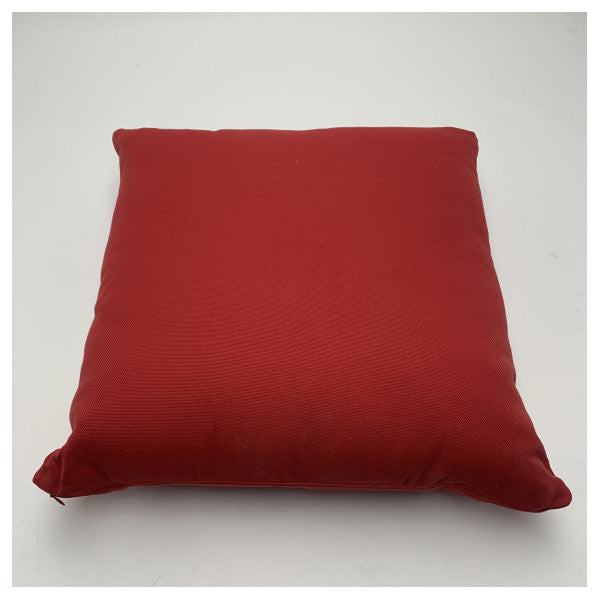 MariaFlora Marine Outdoor Cushion 50x50 cm red - Durable, Water-Resistant, Colorfast Seat Pad for Boats and Yachts