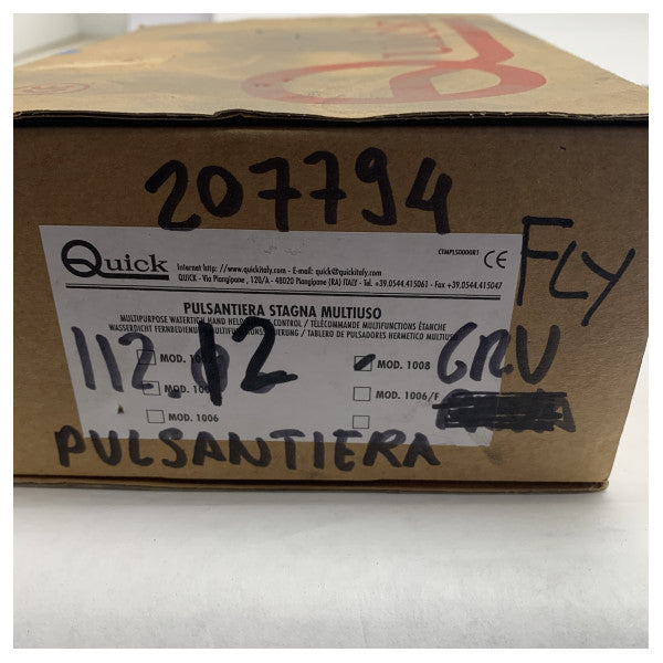 Водонепроникний морський пульт дистанційного керування для крана Fly Besenzoni - міцний і простий в установці морський контролер крана