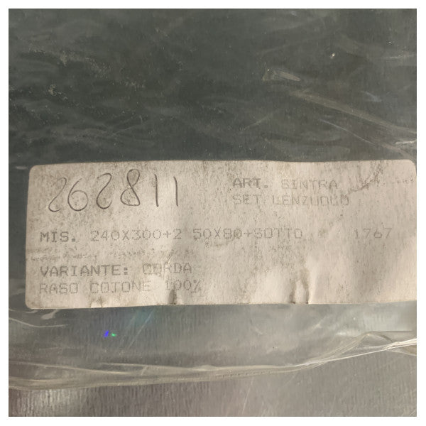 Premium Capitani Double Cotton Sheet Set 240x300 cm - Breathable & Durable Marine Bedding with Pillowcases