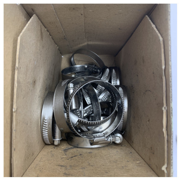 Ruostumattomasta teräksestä valmistettu letkunkiristin 40-60mm - kestävä merenkulun korroosionkestävä kiinnitin