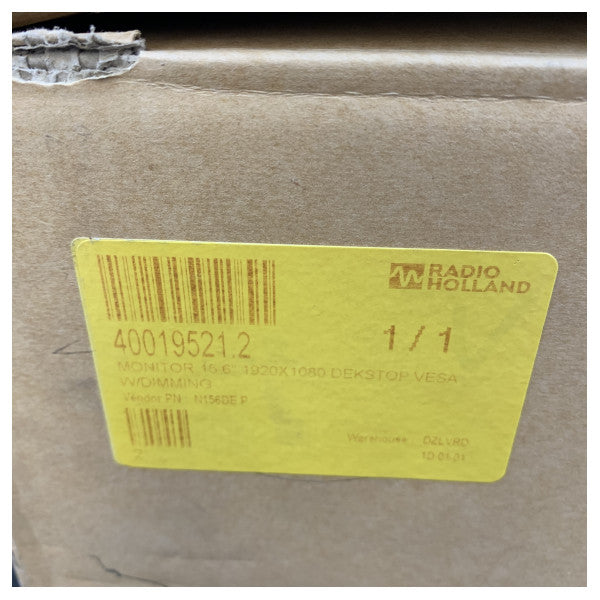 Monitor Marinho Nottrot N-Line N156DE P de 15,6 Polegadas Full HD 1920 x 1080 Montagem Vesa 