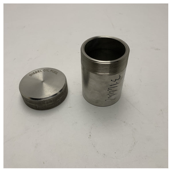 316 ステンレス鋼のねじ帽子が付いている海洋の燃料タンクの管-防蝕ディーゼル及びオイルの閉鎖