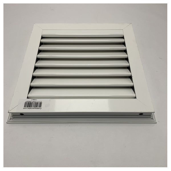 Marine Aluminum Air Vent Grille 400x400mm - Corrosion Resistant White Coated Ventilation Panel