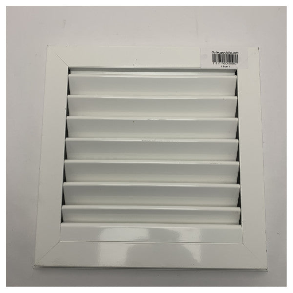 Marine Aluminum Air Vent Grille 400x400mm - Corrosion Resistant White Coated Ventilation Panel