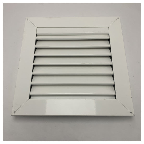 Морска алуминиева вентилационна решетка 400x400mm - устойчив на корозия вентилационен панел с бяло покритие