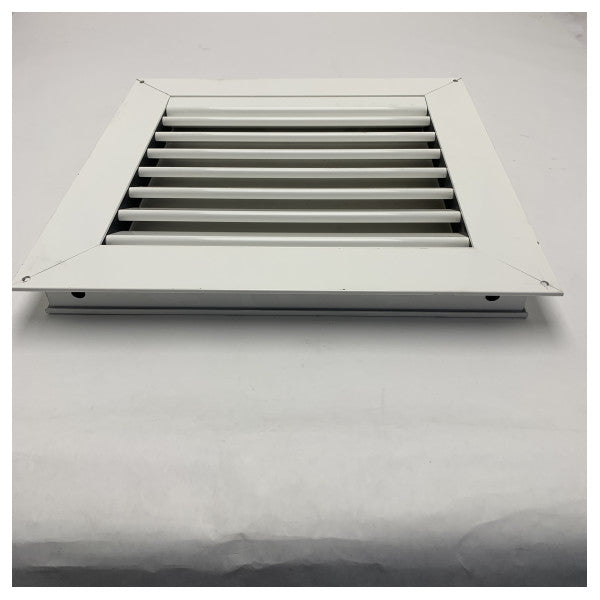 Морска алуминиева вентилационна решетка 400x400mm - устойчив на корозия вентилационен панел с бяло покритие