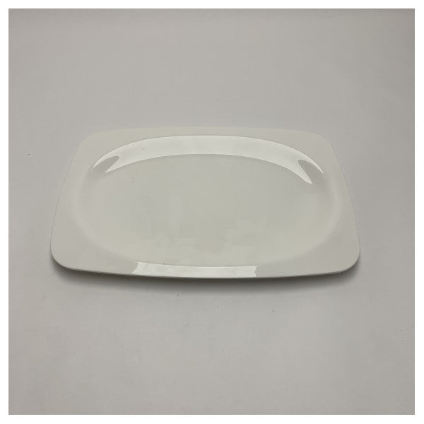 Міцна прямокутна порцелянова сервірувальна тарілка Pershing Richard Ginori Antares 25x36.5 см