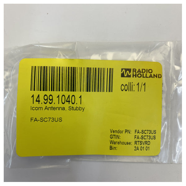 Antenne Icom FA-SC73US ultra-courte - UHF 450-490MHz - Électronique marine 