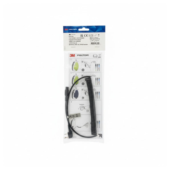 3M Peltor FLX2-35 Kaapeli Icom 2-Pin Kulmassa 