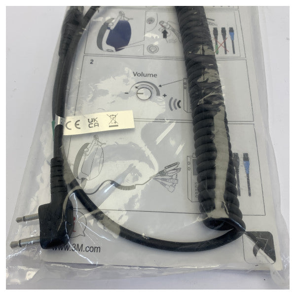 3M Peltor FLX2-35 Kaapeli Icom 2-Pin Kulmassa 