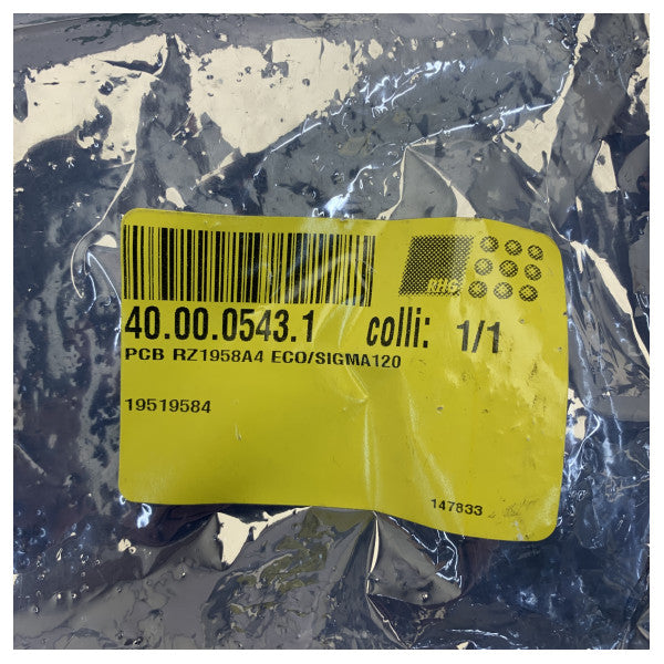 Radio Zeeland PCB for ECO/SIGMA 120 RZ1958A4 - Marine Electronics 