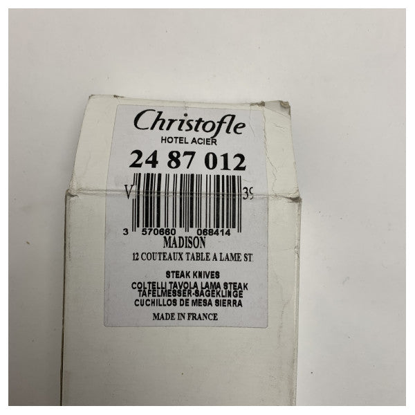 Набір столових ножів Madison з високоякісної нержавіючої сталі Christofle 24 87 012