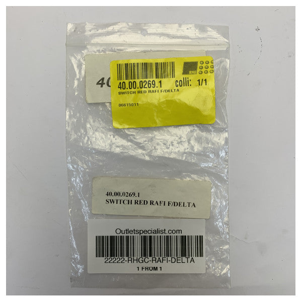 Radyo Zeeland RAFI DELTA Basınç Anahtarı KIRMIZI - Deniz Elektroniği 