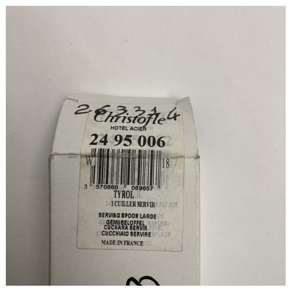 Christofle serveringsske af høj kvalitet i rustfrit stål Tyrol Model 2495006