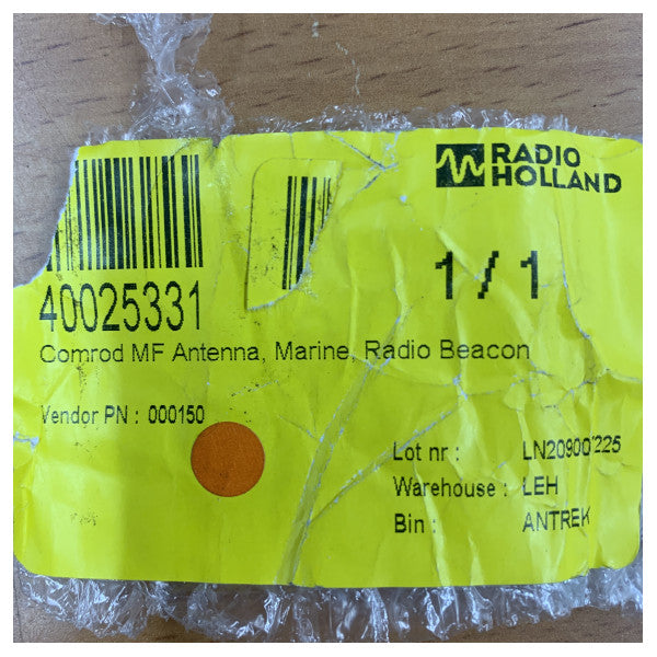 Comrod 000150 professionel marineantenne med monteringsbeslag 