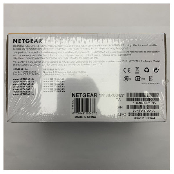 Netgear GS108E 300PES concentrateur Ethernet avec 8 ports