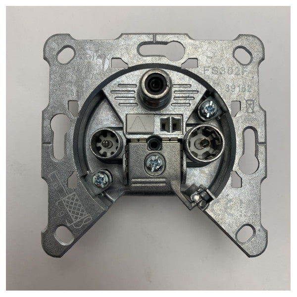 Prise murale TV/FM/SAT Hirschmann - Connecteur en métal durable de qualité marine pour une réception fiable du signal