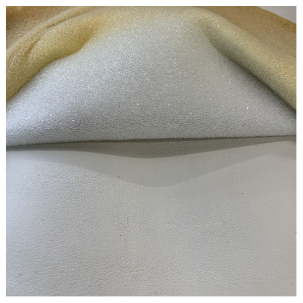 Extreme Ivory high quality  Artificial Leather Upholstery 18 x 1.4M