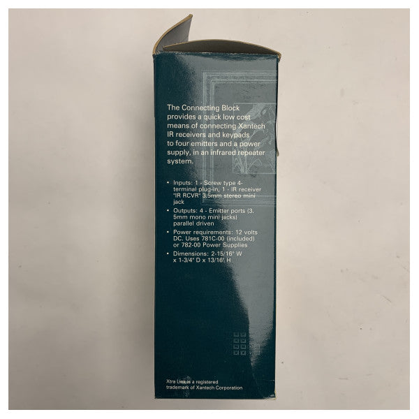 وحدة التوصيل بالأشعة تحت الحمراء البحرية Xantech 789-44 لأنظمة التحكم بالأشعة تحت الحمراء متعددة المناطق الموثوقة