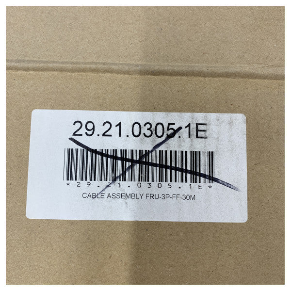 Furuno FRU-3P-FF-30M DRS4 Ραδιοεντοπιστής Κεραία Καλώδιο Μαύρο - 00126603000 