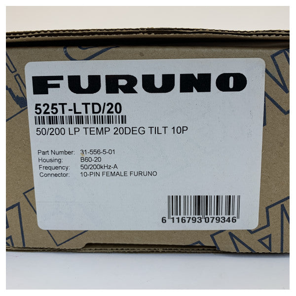 Airmar Furuno 525T-LTD-20 Marine Tru-Hull Transducer - Brass - 20 Degree Tilt