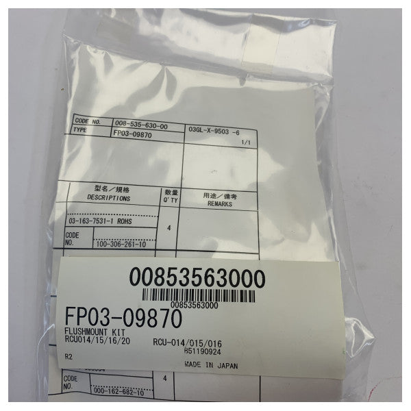 Furuno RCU-014-015-016 Flush Mount Kit - Aċċessorju Elettroniku Marittimu 