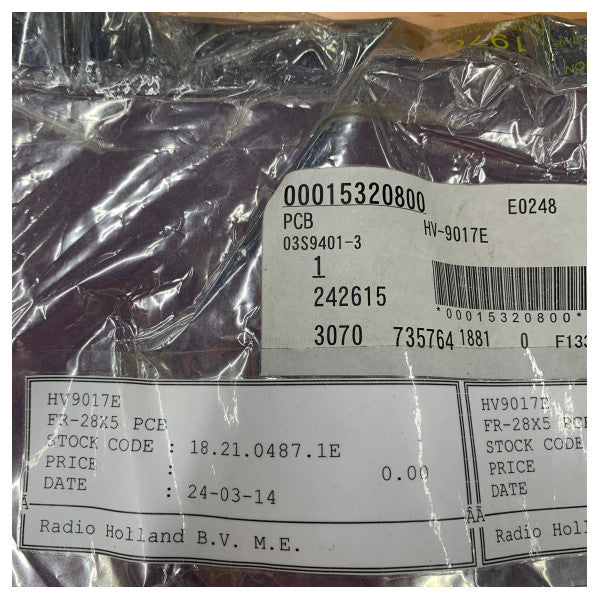 فورونو X-Band Radar PCB HV-9017D FAR-2XX7 12 kW 03S9401 - 001-440-840-00 