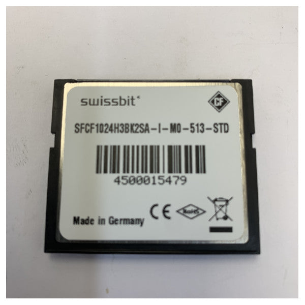 Swissbit 1950052 - Industrial CompactFlash Card 1GB għall-Elektronika Marittima 