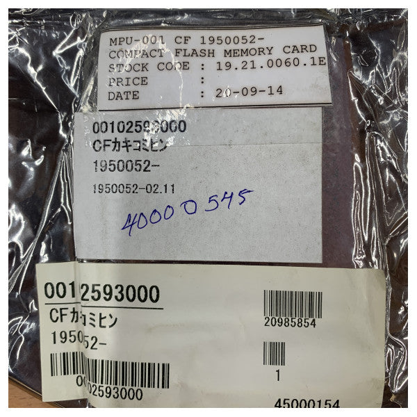 Swissbit 1950052 - Industrial CompactFlash Card 1GB għall-Elektronika Marittima 