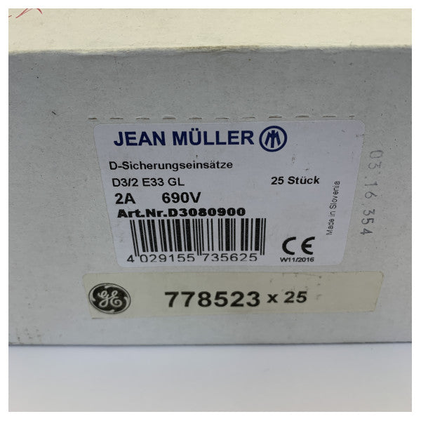 Jean Maller D3080900 Electrical Fuse Marine Quality 1 piece 